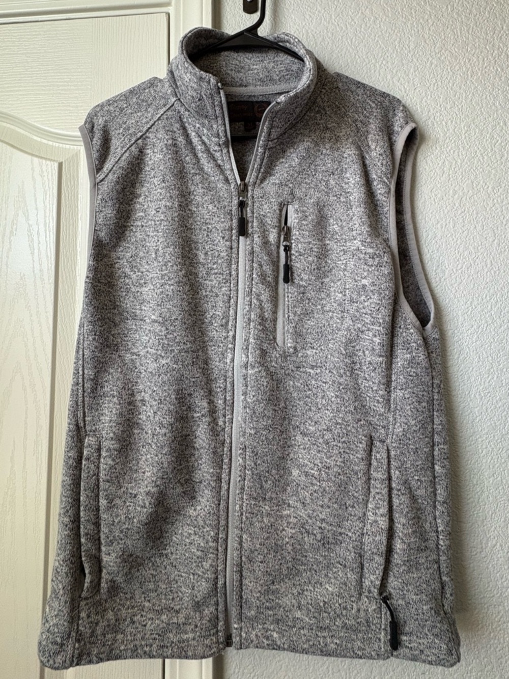 Victory Sportswear - Men's Heather Gray Zip-Up Fleece Vest
